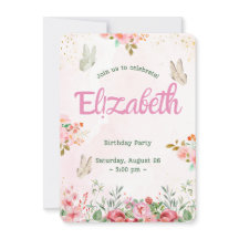 Colourful Butterflies Princess Girl’s birthday 