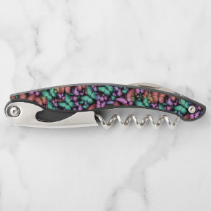 Colourful Butterflies Print Corkscrew