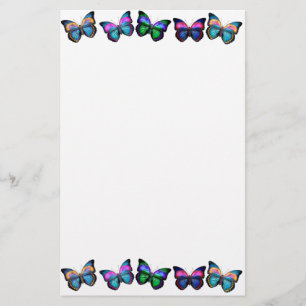 Colourful Butterflies Stationery