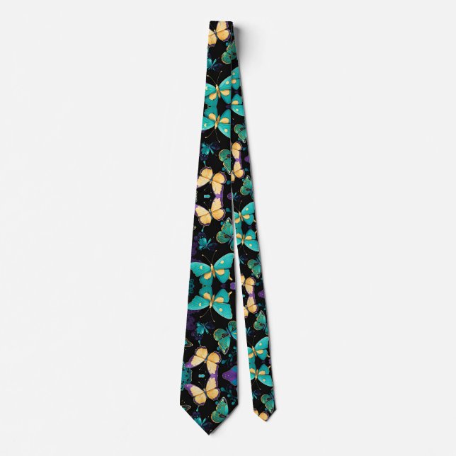 Colourful Butterflies Tie (Front)