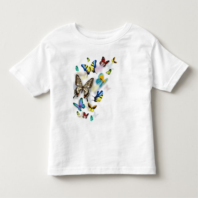 colourful Butterflies      Toddler T-Shirt (Front)