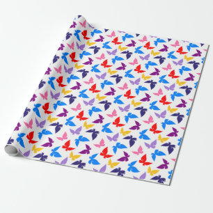 Colourful Butterflies Wrapping Paper