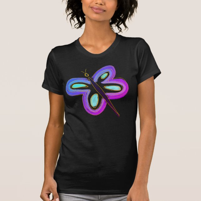 Colourful Butterfly Abstract Art to Wear T-Shirt (Front)
