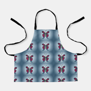 Colourful butterfly apron