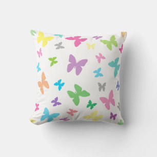 Colourful butterfly art cushion