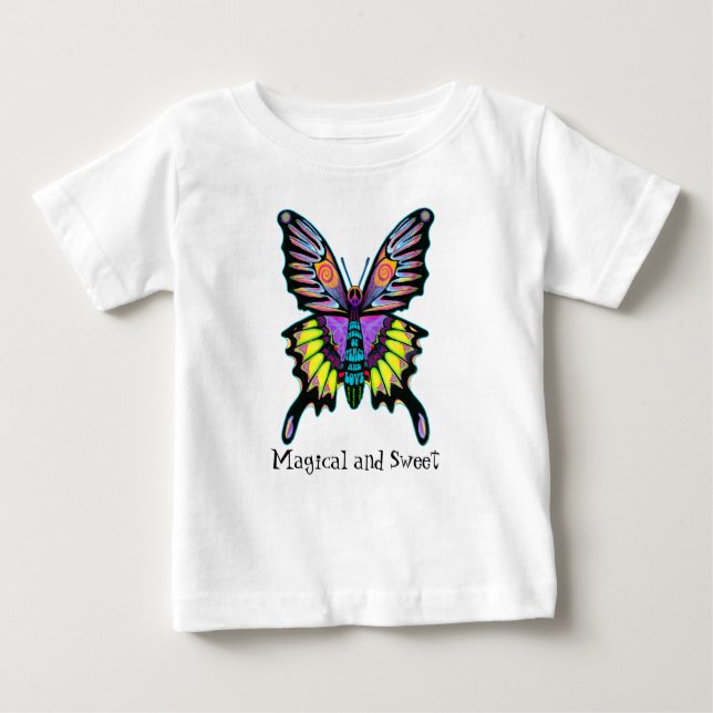 Colourful Butterfly Baby T-Shirt (Front)