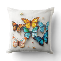 Colourful Butterfly Collection with Floral Accents
