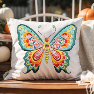 Colourful Butterfly Cushion