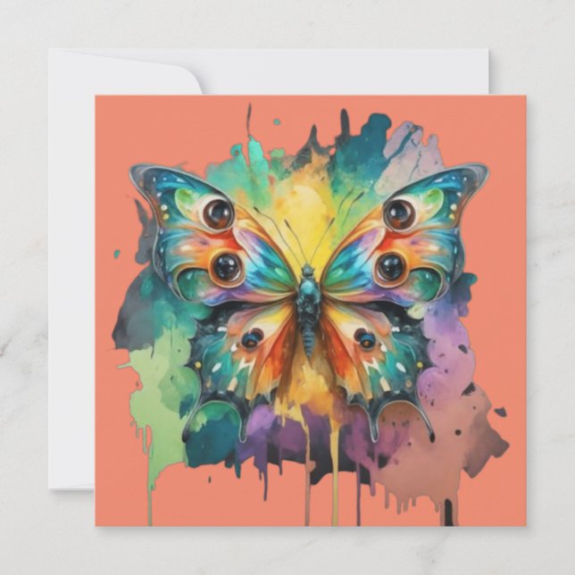 Colourful butterfly design (Front)