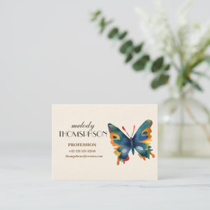 Colourful Butterfly drawing Business Card