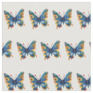Colourful Butterfly drawing  Fabric