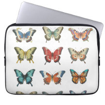 Colourful Butterfly Electronic Bag | Laptop Sleeve