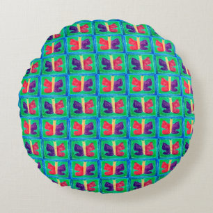  Colourful Butterfly   Filters   Basic   Round Cushion