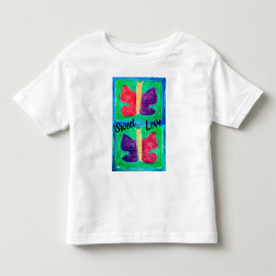 Colourful Butterfly Filters Basic Toddler T-Shirt