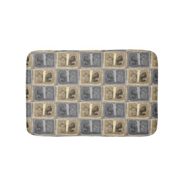 Colourful Butterfly | Filters | Half Drop | Bath Mat (Front)