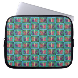 Colourful Butterfly   Filters   Half Drop   Laptop Sleeve