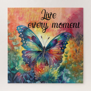 Colourful Butterfly Flowers Inspirational Live Jigsaw Puzzle