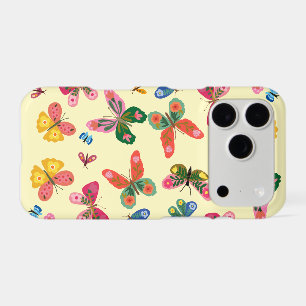 Colourful Butterfly Garden Pattern iPhone Case