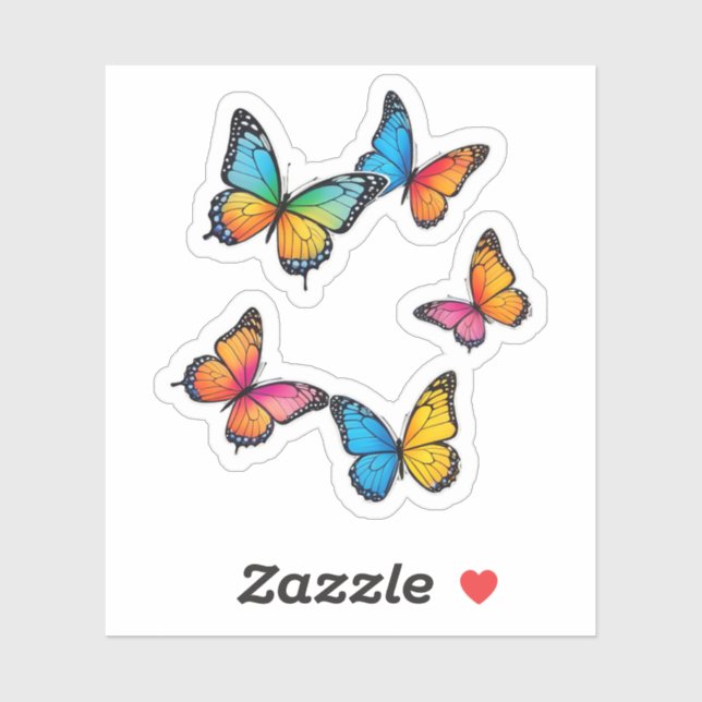 Colourful Butterfly Illustration (Sheet)