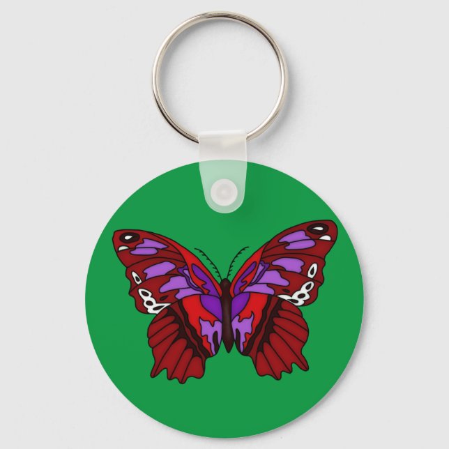 Colourful Butterfly Key Ring (Front)