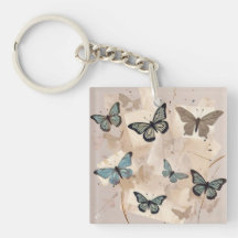 Colourful butterfly keychain to brighten up a bag!