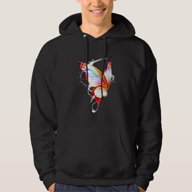 Colourful Butterfly Light Hoodie (Front)