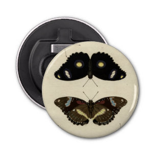 Colourful Butterfly Medley on Cream Background Bottle Opener