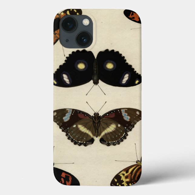 Colourful Butterfly Medley on Cream Background Case-Mate iPhone Case (Back)