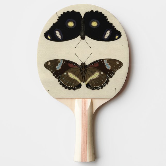 Colourful Butterfly Medley on Cream Background Ping Pong Paddle (Front)