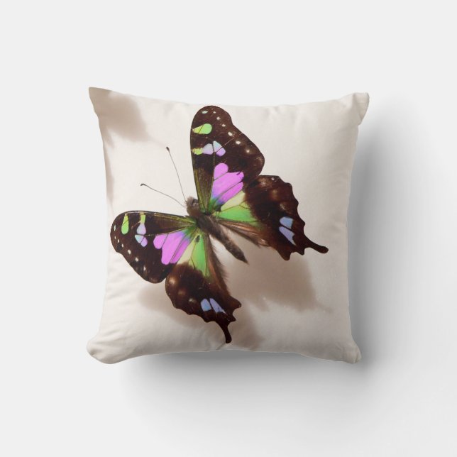 Colourful Butterfly Mo Jo Pillow (Front)