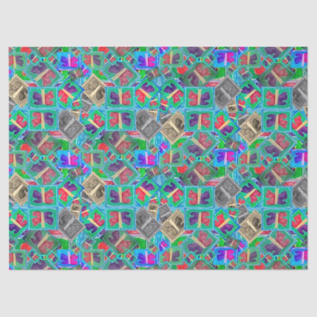 Colourful Butterfly Multi Challenge | Tissue Paper (Front)
