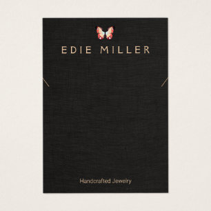 Colourful Butterfly Necklace Bracelet Display Card