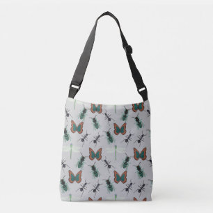 Colourful Butterfly Pattern Crossbody Bag