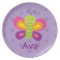Colourful Butterfly Personalised Melamine Plate