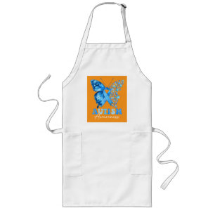 Colourful Butterfly Puzzle Long Apron