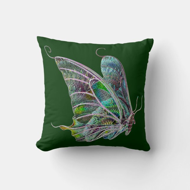 Colourful Butterfly Reversible Pillow (Front)
