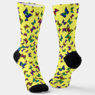 Colourful Butterfly Socks