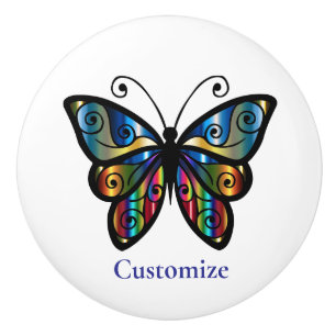 Colourful Butterfly Thunder_Cove Ceramic Knob