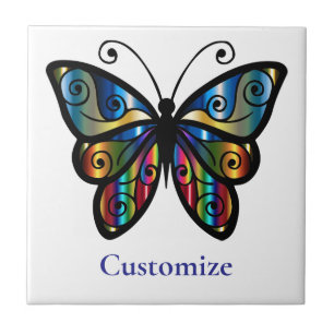 Colourful Butterfly Thunder_Cove Ceramic Tile