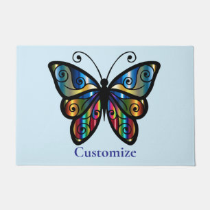 Colourful Butterfly Thunder_Cove Doormat