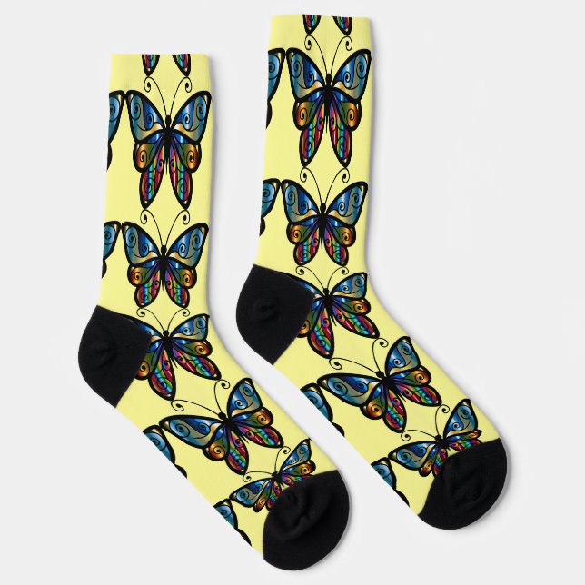 Colourful Butterfly Thunder_Cove Socks (Right)