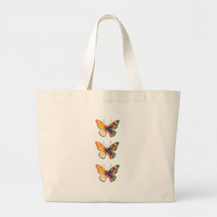 Colourful Butterfly Tote Bag for Shopping