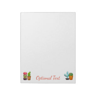 Colourful Cactus Garden Notepad