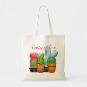 Colourful Cactus Garden Tote Bag