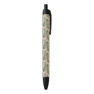 Colourful Cactus Pattern Black Ink Pen