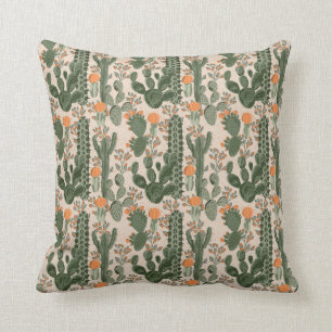 Colourful Cactus Pattern Cushion