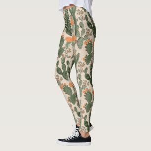 Colourful Cactus Pattern Leggings