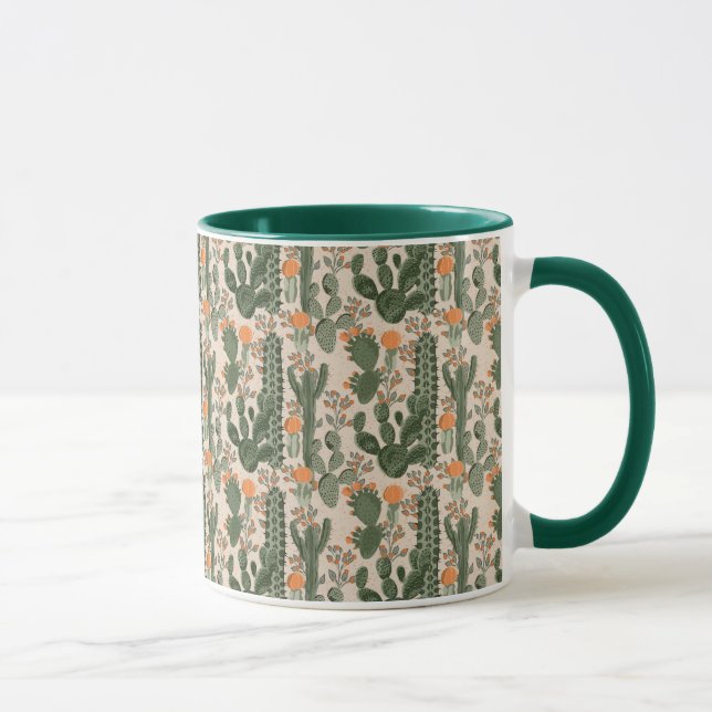 Colourful Cactus Pattern Mug (Right)