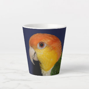 Colourful Caique Parrot Latte Mug