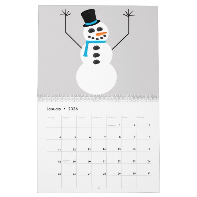 Colourful Calendar (Jan 2026)